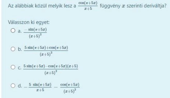 Gazdasági matematika 1., 3. feladat