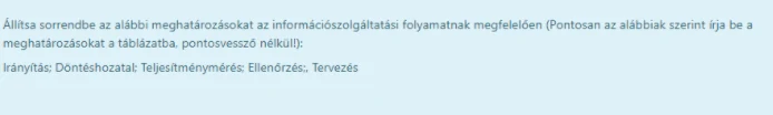 Kontrolling, gazdasági elemzés, 2. feladat